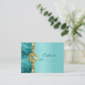 Carte De Placement "sweet sixteen" or turquoise 16 ans (Debout devant)