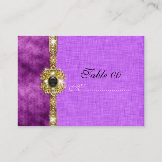 Carte De Placement "sweet sixteen" rose noir 16 ans (Devant)