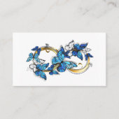 Carte De Placement Symbol Infinity of Blue Morpho Butterflies (Devant)