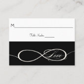 Carte De Placement Symbole d'infini Connexion Table d'amour infinie S (Dos)