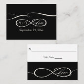 Carte De Placement Symbole d'infini Connexion Table d'amour infinie S (Devant / Derrière)