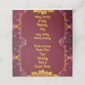 Carte De Placement Symphonie florale : Collection d'élégance Mariage (Extérieur déplié)