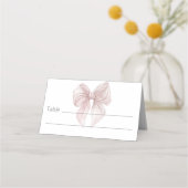 Carte De Placement Table Bow rose (Devant)
