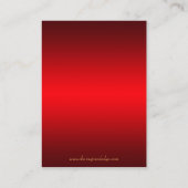 Carte De Placement Table de défilement rouge et or Grand Duchess (Dos)