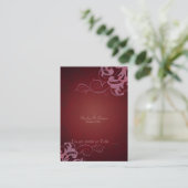 Carte De Placement Table de défilement rouge et rose Noble (Debout devant)