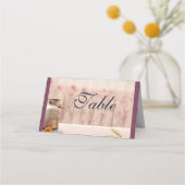 Carte De Placement Table de Mariage campagnard de lait rustique (Devant)