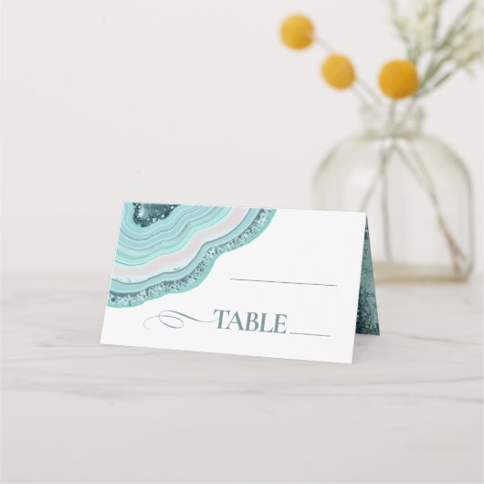 Carte De Placement Table de Mariage de de la Parties scintillant de (Devant)
