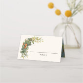 Carte De Placement Table de mariage de fleurs d'oranger rustique mode (Devant)