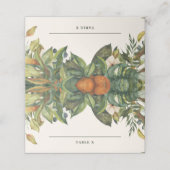 Carte De Placement Table de mariage de fleurs d'oranger rustique mode (Extérieur déplié)