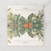 Carte De Placement Table de mariage de fleurs d'oranger rustique mode (Extérieur déplié)