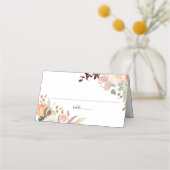 Carte De Placement Table de Mariage de script botanique Pastel Eucaly (Devant)