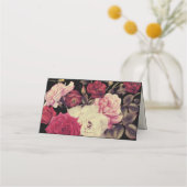 Carte De Placement Table de Mariage floral moody romantique (Dos)