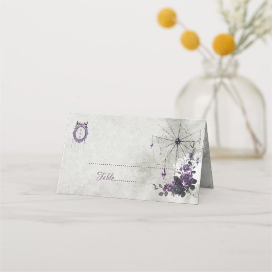 Carte De Placement Table de mariage gothique (Devant)