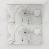 Carte De Placement Table de mariage gothique (Intérieur déplié)
