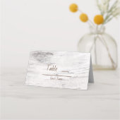 Carte De Placement Table de mariage rustique en bois de bouleau blanc (Dos)