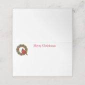 Carte De Placement Table de Noël (Extérieur déplié)