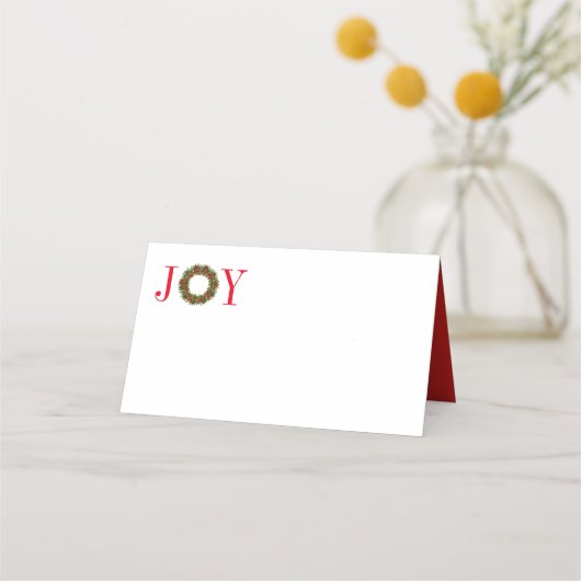 Carte De Placement Table de Noël (Devant)