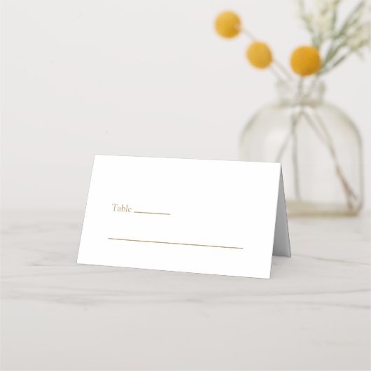 Carte De Placement Table des Mariages blancs musulmans islamiques (Devant)