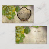 Carte De Placement Table d'escorte Sièges Réception officielle Vignob (Devant / Derrière)