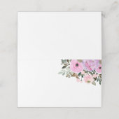 Carte De Placement Table d'hôtes Lilac and Pink Floral Bouquet (Extérieur déplié)