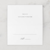 Carte De Placement Table Mariage de calligraphie simple et élégante (Extérieur déplié)