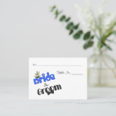 Carte De Placement Table Mariage De Conception De Mariée Et De Salle (Debout devant)