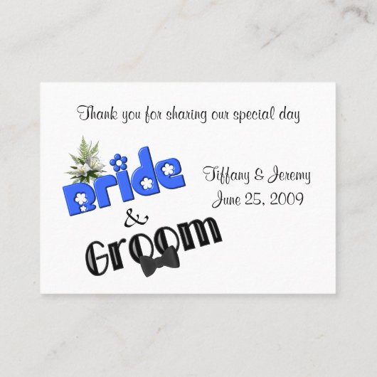 Carte De Placement Table Mariage De Conception De Mariée Et De Salle (Dos)