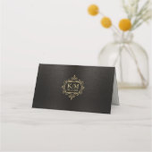 Carte De Placement Table Mariage Gold Filigree fin ID871 (Dos)