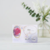 Carte De Placement Table Mariage rose (Debout devant)