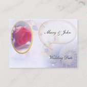 Carte De Placement Table Mariage rose (Dos)