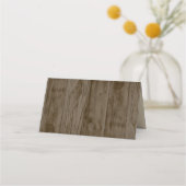 Carte De Placement Table Mariage Rustic Barn Wood (Dos)