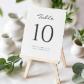 Carte De Placement table mariage simple moderne
