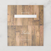 Carte De Placement Table Numérotée en Bois Rustique de Style Ferme Pl (Extérieur déplié)