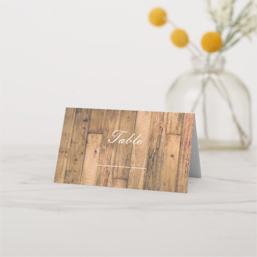 Carte De Placement Table Numérotée en Bois Rustique de Style Ferme Pl (Devant)