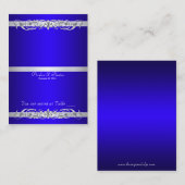 Carte De Placement Table pliante bleue Grand-Duchesse (Devant / Derrière)