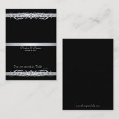 Carte De Placement Table pliante noire Grand-Duchesse (Devant / Derrière)