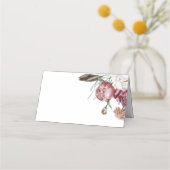 Carte De Placement Tableau Boho Botanique Floral Mariage (Dos)