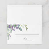 Carte De Placement Tableau botanique floral Lavande Eucalyptus (Extérieur déplié)