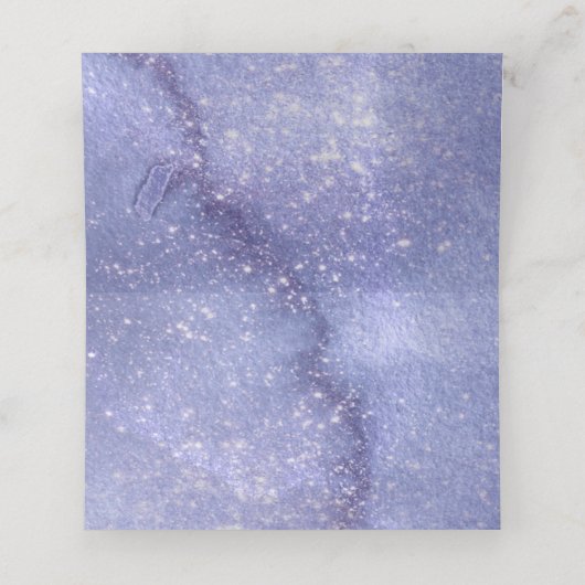 Carte De Placement Tableau d'aquarelle Mariage fleur sauvage Peri ID9 (Intérieur déplié)