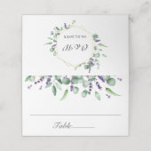 Carte De Placement Tableau de Mariage géométrique Eucalyptus moderne (Extérieur déplié)