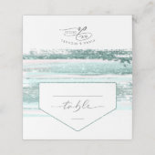 Carte De Placement Tableau Mariage Abstrait des traits de peinture ID (Extérieur déplié)