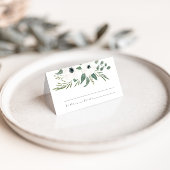 Carte De Placement Tableau Mariage Anemones Sage & Eucalyptus