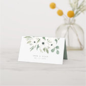 Carte De Placement Tableau Mariage Anemones Sage & Eucalyptus (Dos)