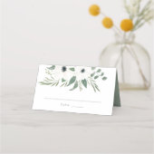 Carte De Placement Tableau Mariage Anemones Sage & Eucalyptus (Devant)