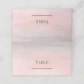 Carte De Placement Tableau Mariage Aquarelle moderne rose vif (Extérieur déplié)