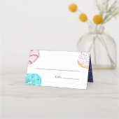 Carte De Placement Tableau Mariage de thème Donut (Devant)