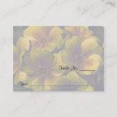Carte De Placement Tableau Mariage des fleurs de Primrose jaune (Devant)