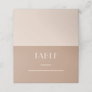 Carte De Placement Tableau Mariage des tons de la Terre monochromatiq