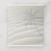 Carte De Placement Tableau Mariage Tropical Isle Sunrise ID Turquoise (Intérieur déplié)