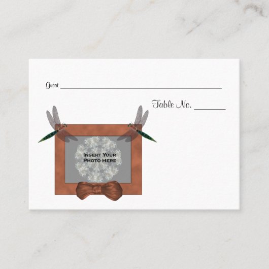 Carte De Placement Tableau photo Mariage personnalisé (Devant)